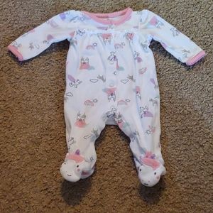 Baby girl unicorn pajama